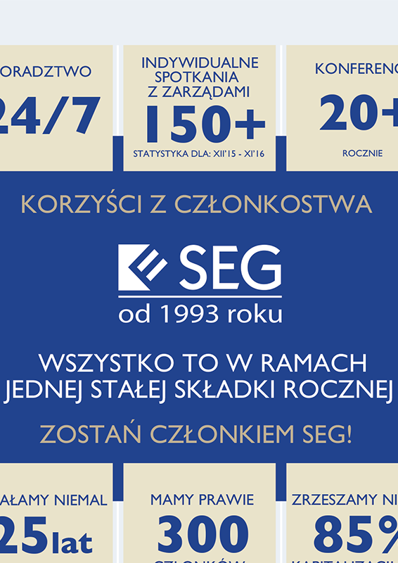 Infografika korzysci z czlonkostwa w SEG